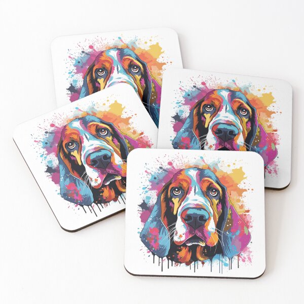 Item preview, Watercolor Bassethound designed and sold by CatCoconut-Art.