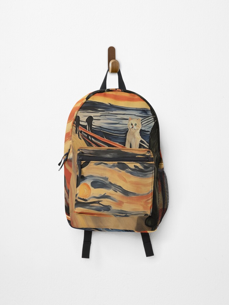 Thumbnail 1 of 3, Backpack, Cat Scream designed and sold by ElLocoMus.