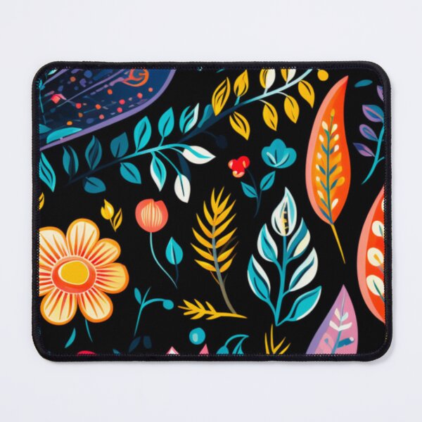 Item preview, Folkart Flower Collage Painting Print Background designed and sold by PaperieJennifer.