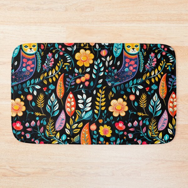 Item preview, Folkart Flower Collage Painting Print Background designed and sold by PaperieJennifer.