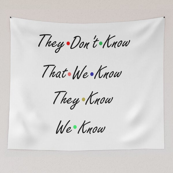 Item preview, They Don't Know That We Know They Know We Know designed and sold by ELK20.