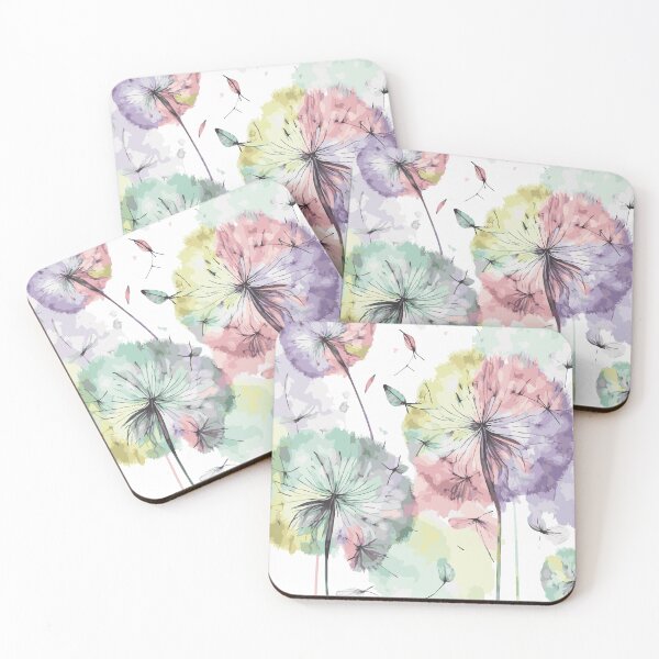 Item preview, Watercolor Dandelion Pastel Pattern 5 designed and sold by Magnuna.