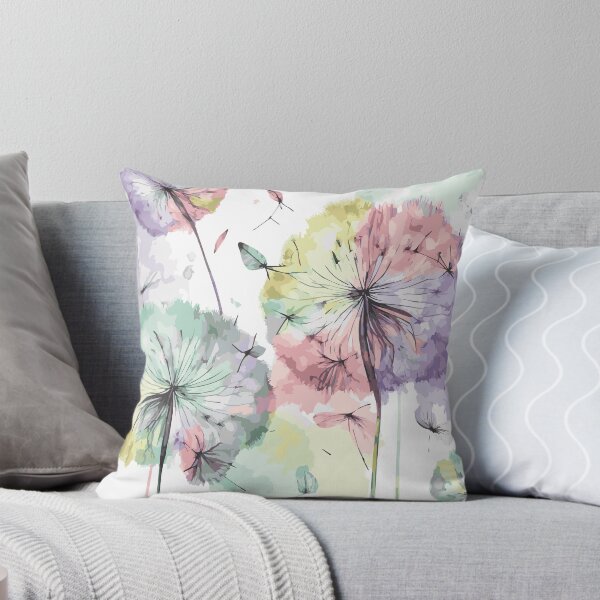 Item preview, Watercolor Dandelion Pastel Pattern 5 designed and sold by Magnuna.