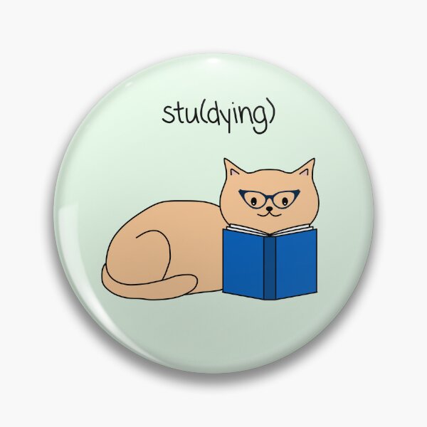 Item preview, Studying Cat designed and sold by TD Collective.