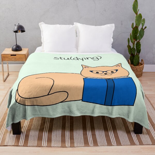 Item preview, Studying Cat designed and sold by TD Collective.