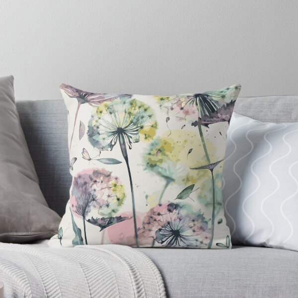 Item preview, Watercolor Dandelion Pastel Pattern 6 designed and sold by Magnuna.