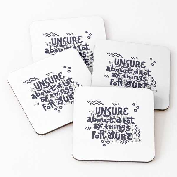 Item preview, Unsure (dark on white) designed and sold by Natalia Mikhaleva.