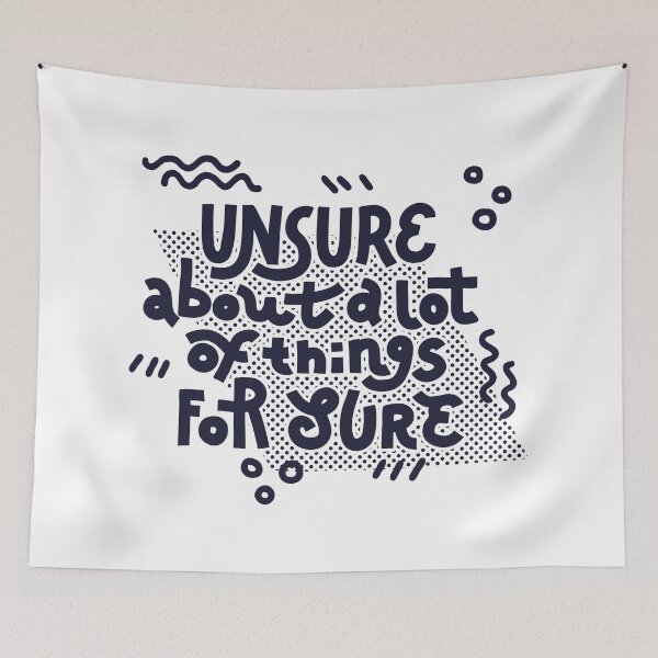 Item preview, Unsure (dark on white) designed and sold by Natalia Mikhaleva.