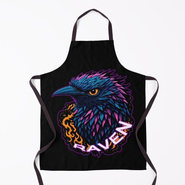 Item preview, Elegance of the Raven, A Mystical Symphony in Blue and Pink designed and sold by EnzoGatti.