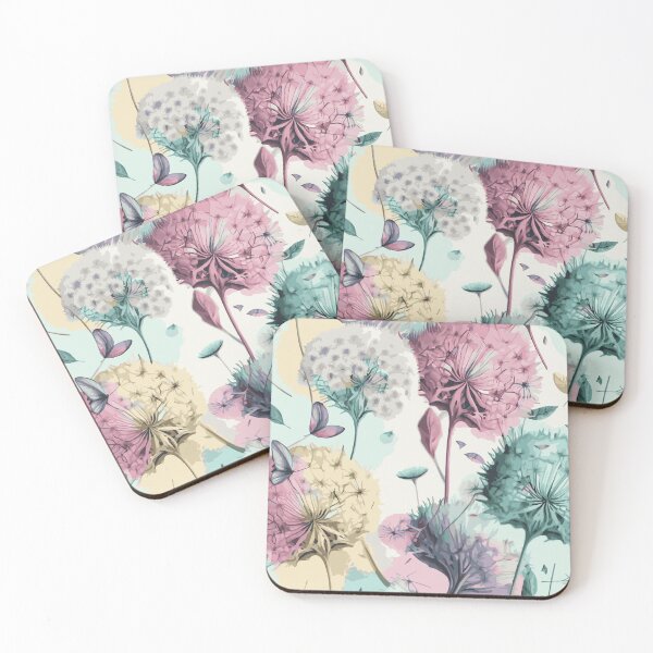 Item preview, Watercolor Dandelion Pastel Pattern 7 designed and sold by Magnuna.