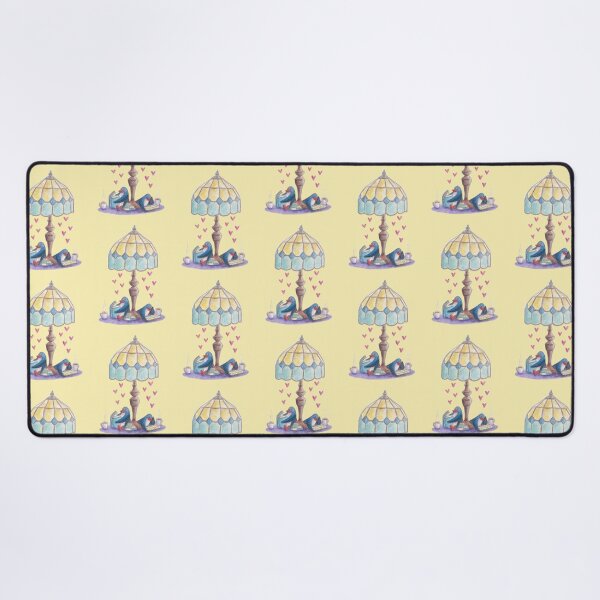Item preview, Two penguins reading books under a retro lamp designed and sold by PenguinGirl-Art.