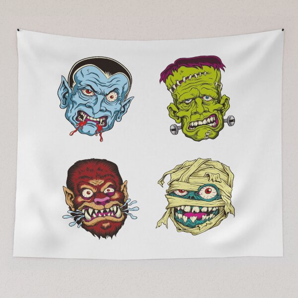 Item preview, halloween monsters classic cartoon designed and sold by TYTOS-SHOP.