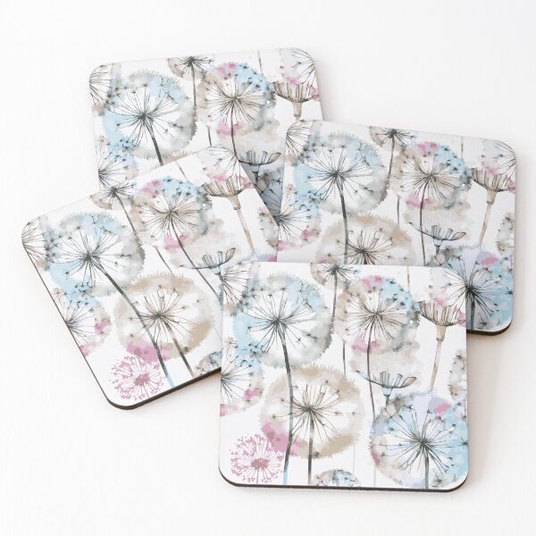 Item preview, Watercolor Dandelion Pastel Pattern 8 designed and sold by Magnuna.