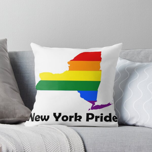 Item preview, New York State Gay Pride Flag Map designed and sold by MADdesign.