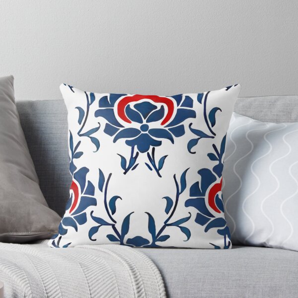 Aperçu de l'œuvre Fleurs, turc, iznik, pouf, art floral créée et vendue par MariaMarinova.