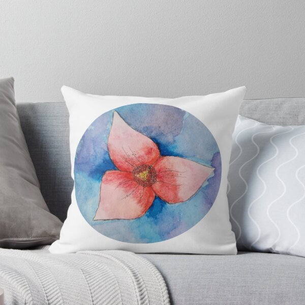 Item preview, Coral floating flower watercolor painting  designed and sold by JewelsNova.