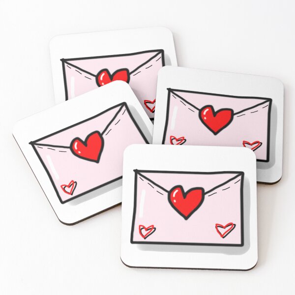 Item preview, Heart envelope drawing sticker designed and sold by Honeymoon :).