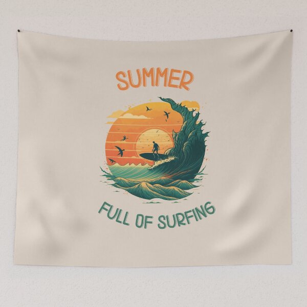 Item preview, Summer full of surfing designed and sold by SunnyFunnyArt.