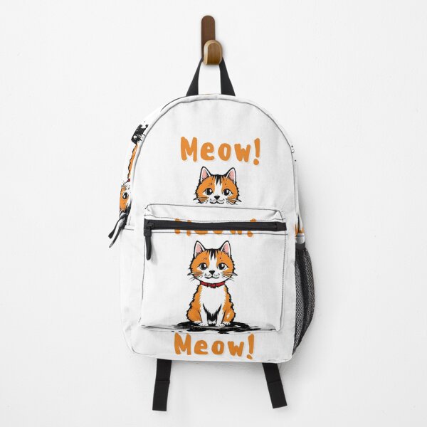 Item preview, Cute orenge meow cat illustration designed and sold by Artify Illustrator.