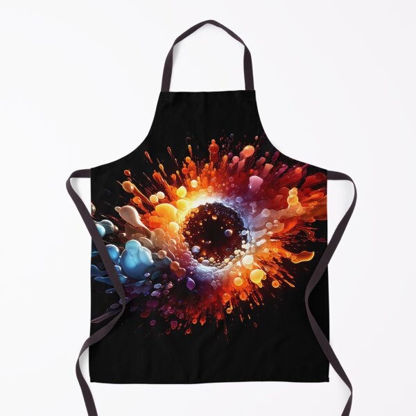 Item preview, 3d ball in explosion process based on small ball spheres or bubbles particles in orange red purple and blue gradient color designed and sold by Gabi.Media.