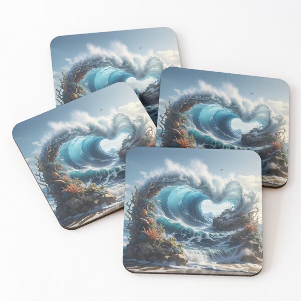 Item preview, Ocean wave with creatures designed and sold by Shenuka93.