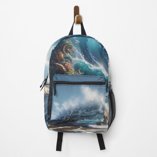 Item preview, Ocean wave with creatures designed and sold by Shenuka93.