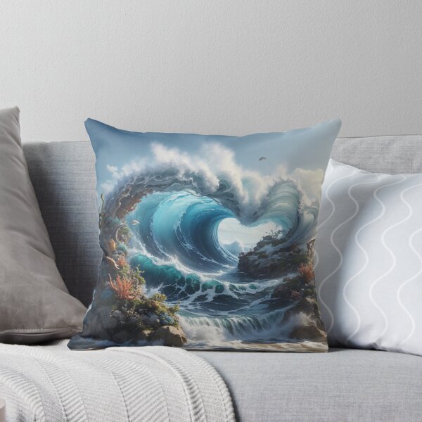 Item preview, Ocean wave with creatures designed and sold by Shenuka93.
