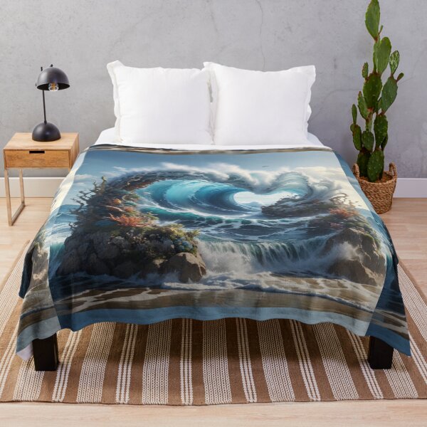 Item preview, Ocean wave with creatures designed and sold by Shenuka93.