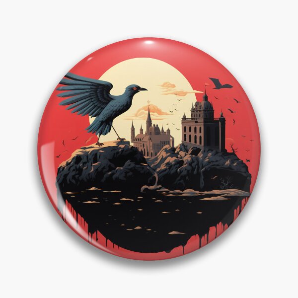 Item preview, castle with red sky moon designed and sold by angelf891.