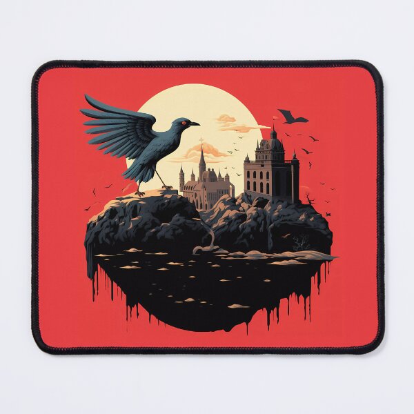Item preview, castle with red sky moon designed and sold by angelf891.