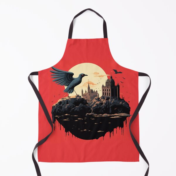 Item preview, castle with red sky moon designed and sold by angelf891.