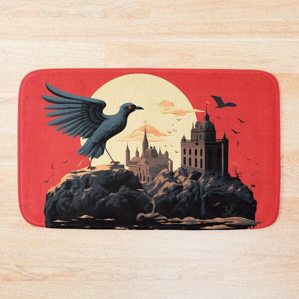 Item preview, castle with red sky moon designed and sold by angelf891.
