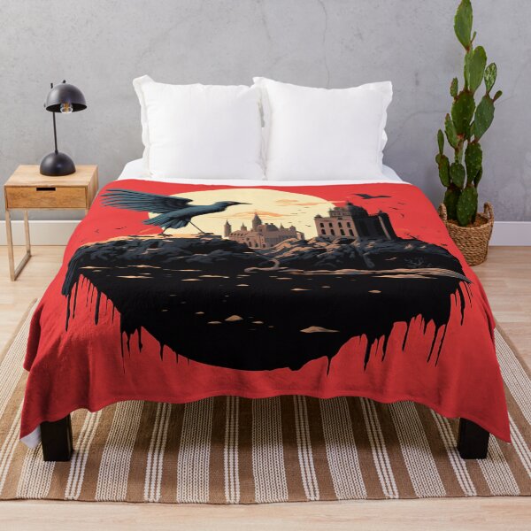 Item preview, castle with red sky moon designed and sold by angelf891.