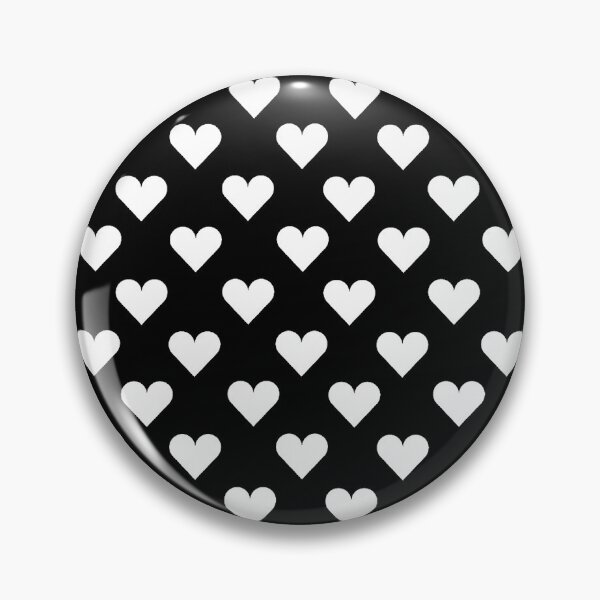 Item preview, Small WHITE & BLACK LOVE HEARTS designed and sold by RachelMacht.