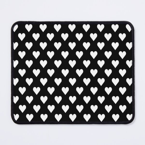Item preview, Small WHITE & BLACK LOVE HEARTS designed and sold by RachelMacht.