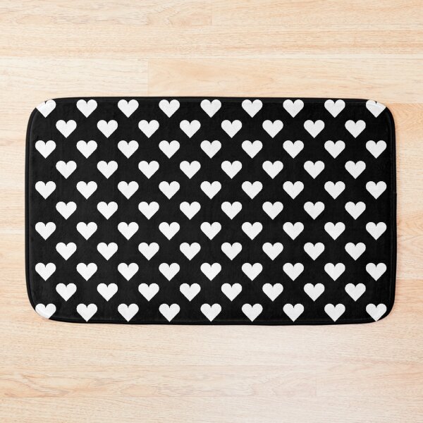Item preview, Small WHITE & BLACK LOVE HEARTS designed and sold by RachelMacht.