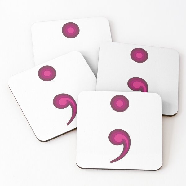 Item preview, Pink semicolon designed and sold by mia-alice85.