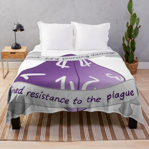 Item preview, Took 1d4 Piercing Damage, Gained Resistance to the Plague designed and sold by Katie Millward.
