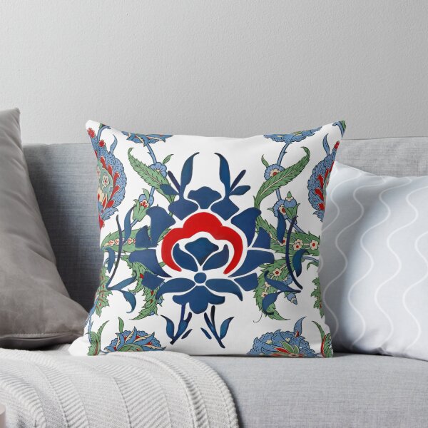 Aperçu de l'œuvre Fleurs, turc, iznik, pouf, art floral créée et vendue par MariaMarinova.