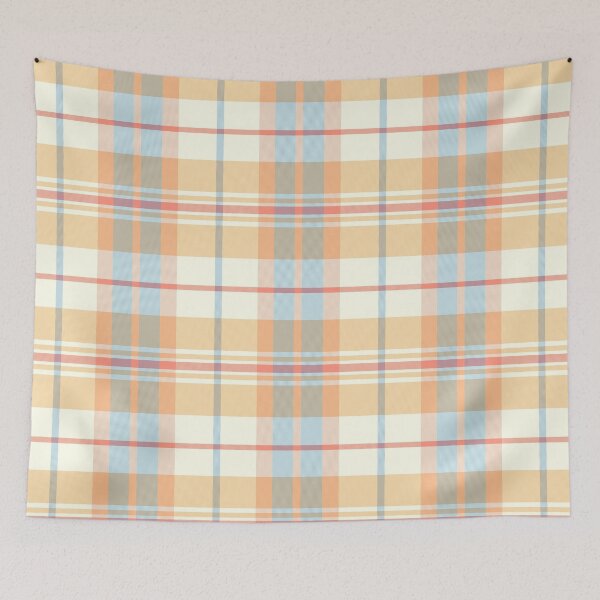 Item preview, Spring Aesthetic Arable 1 Hand Drawn Textured Plaid Pattern designed and sold by GenAumonier.