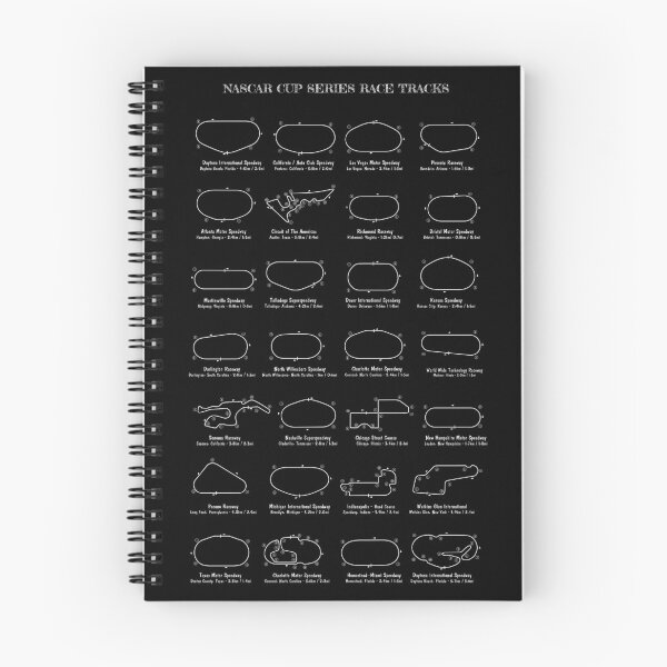 Item preview, NASCAR Race Tracks (White Stencil - No Background) Vertical Version designed and sold by BGALAXY.