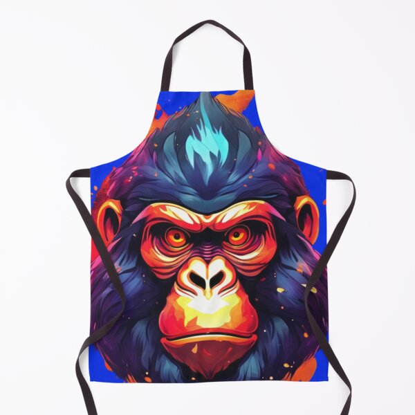 Item preview, A detailed illustration ape head designed and sold by aipaint.