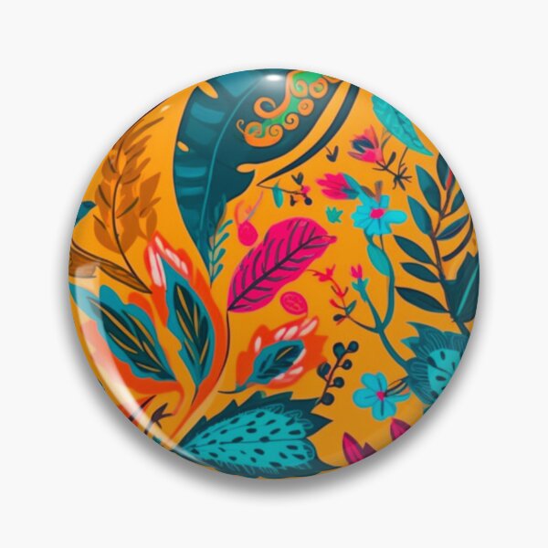 Artikelvorschau, Folkart-Blumen-Collage-Malerei-Druck-Hintergrund entworfen und verkauft von PaperieJennifer.