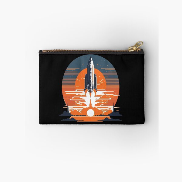 Item preview, Vintage Retro Space Rocket Launching designed and sold by DesignFusion2.