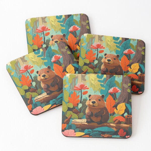 Item preview, Beaver in color designed and sold by ArtfullMinds.