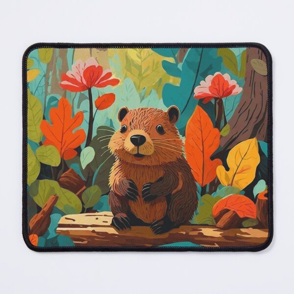 Item preview, Beaver in color designed and sold by ArtfullMinds.