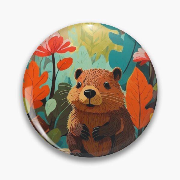 Item preview, Beaver in color designed and sold by ArtfullMinds.