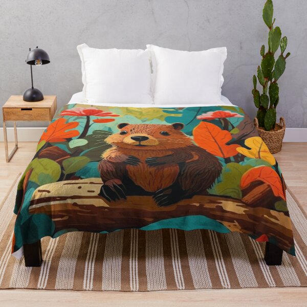 Item preview, Beaver in color designed and sold by ArtfullMinds.
