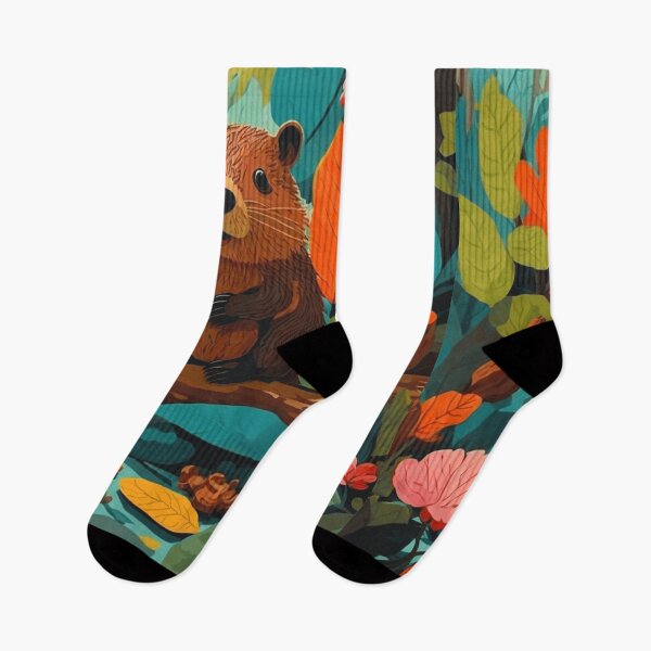 Item preview, Beaver in color designed and sold by ArtfullMinds.