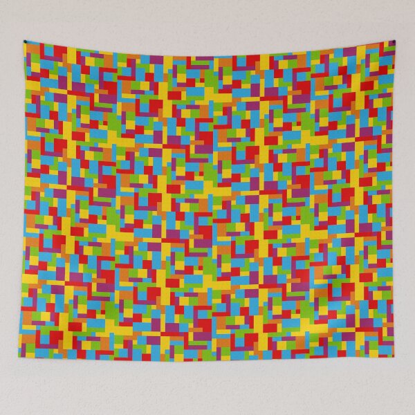 Item preview, Vibey Colorful Block Pieces  designed and sold by TheFullFantasy.